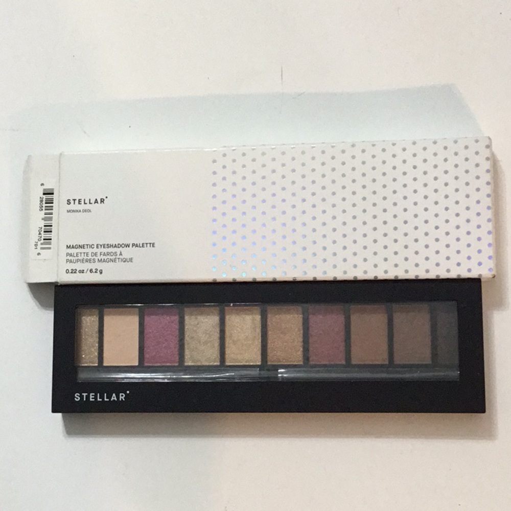 Stellar magnetic eyeshadow palette solar 10 colors included